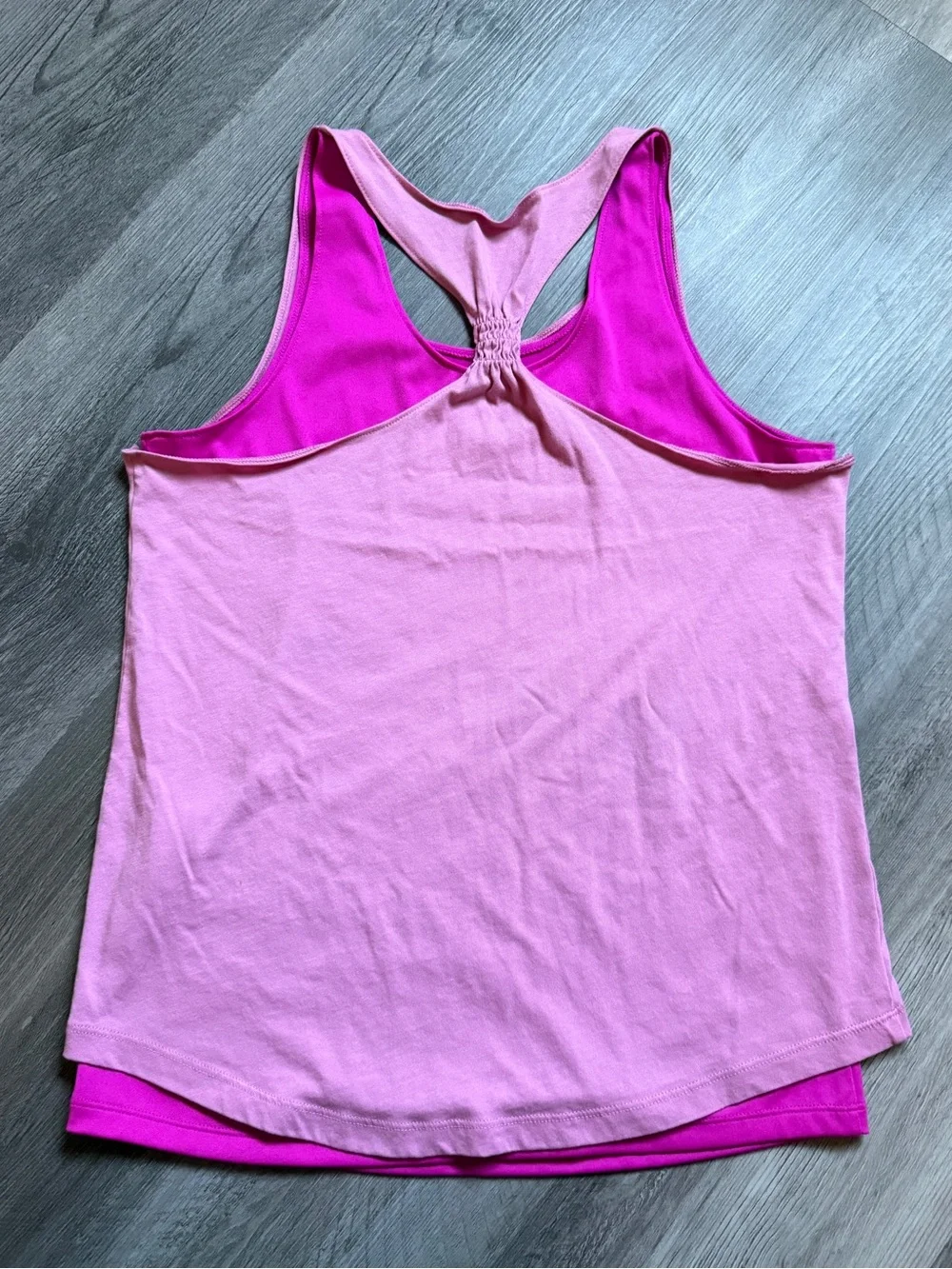 Under Armour Double The Fun Pink Tank Top Youth Large